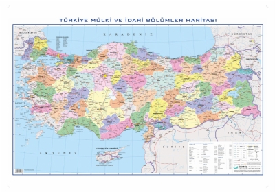 Trkiye Siyasi Haritas 70x100cm
