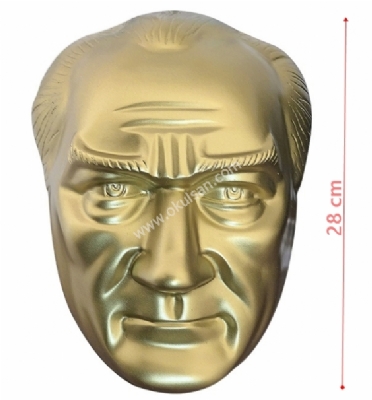 Atatrk mask fiyat 28 cm ykseklik-fiberglass