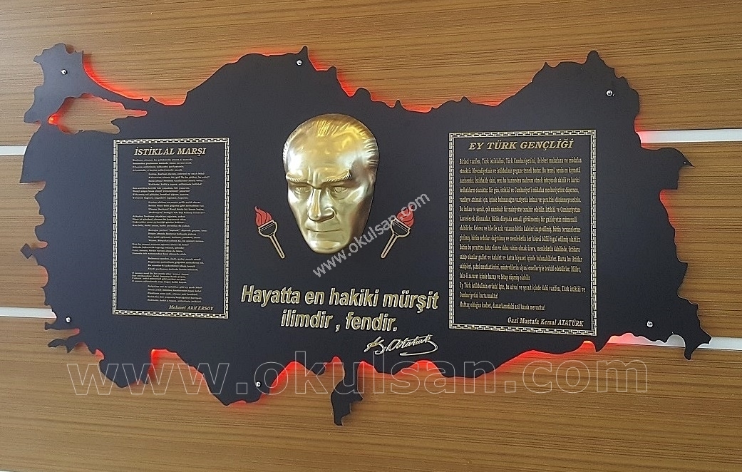Atatürk köşeleri fiyatı Atatürk köşesi Işıklı Türkiye modeli