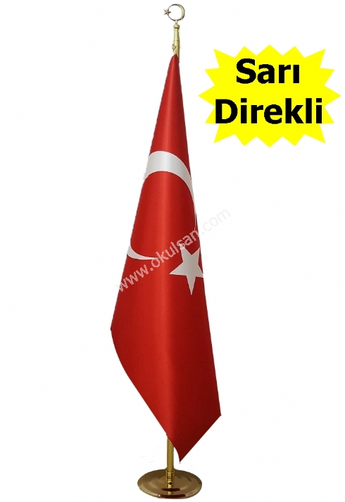 Makam Bayrağı Telalı, Atatürk köşeleri ve makam odası için sarı renk direkli