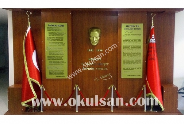 Atatürk köşeleri Set halinde Okul girişi örnekleri ve fiyatları