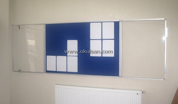 Duyuru panosu kumaşlı okul duvar panoları satın al 100x180 cm 24 ad. A4 lük