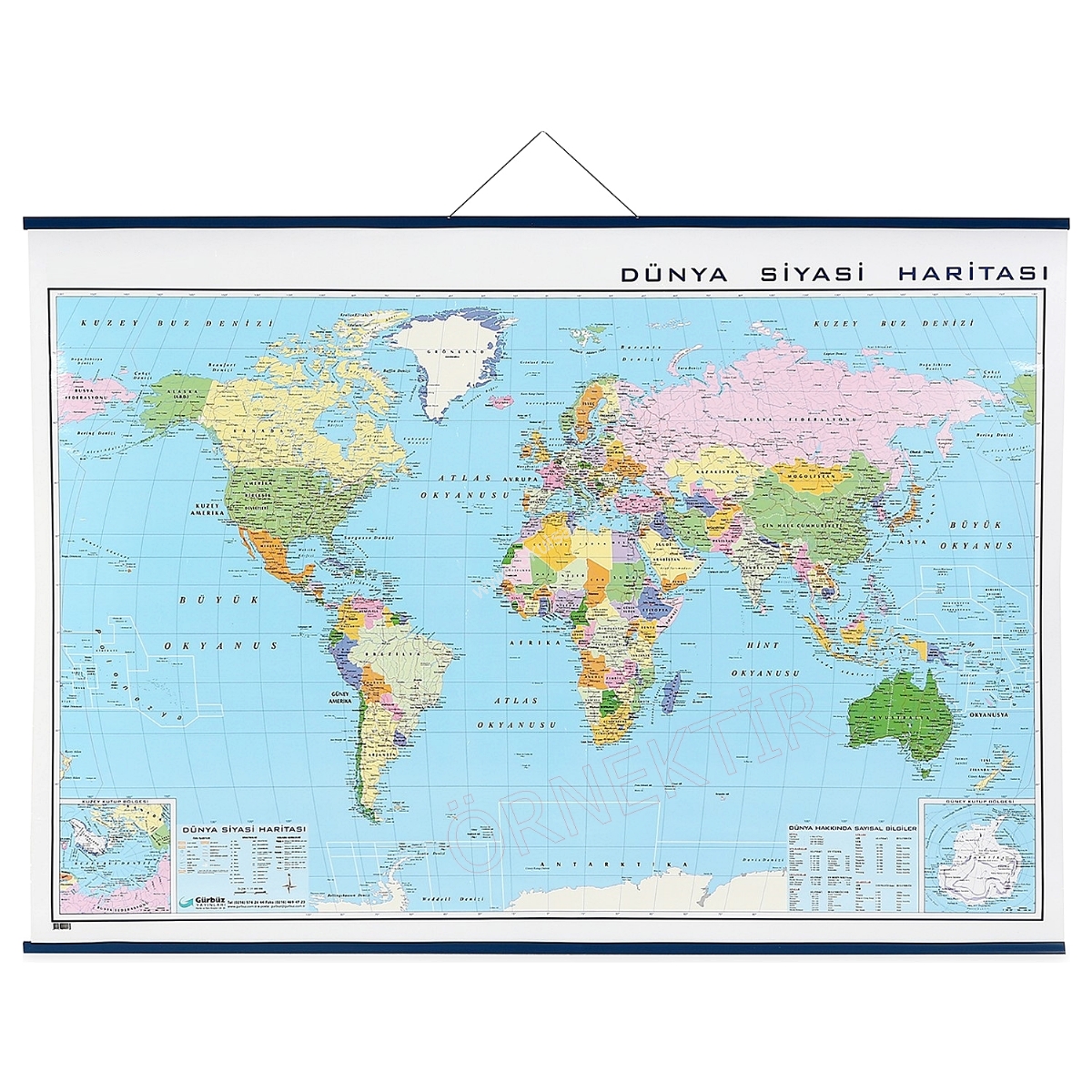 Bağımsız Türk Devletleri Haritası 70x100cm 50,00 TL + Kdv - Bağımsız