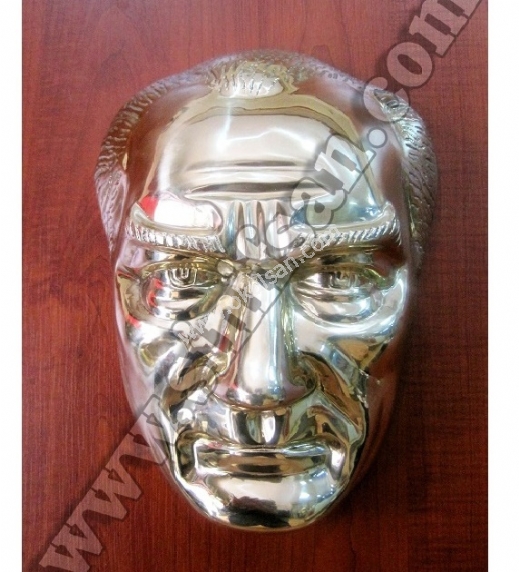 Pirinç Atatürk Maskı fiyatları ve çeşitleri yükseklik 28 cm
