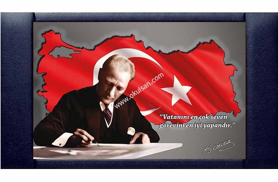 Atatrk ve Trkiye resmi makam panolar fiyatlar 85x140 cm