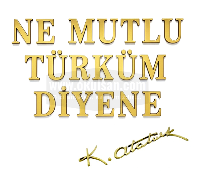 6 cm Pirin� Yaz�lar Set + imza