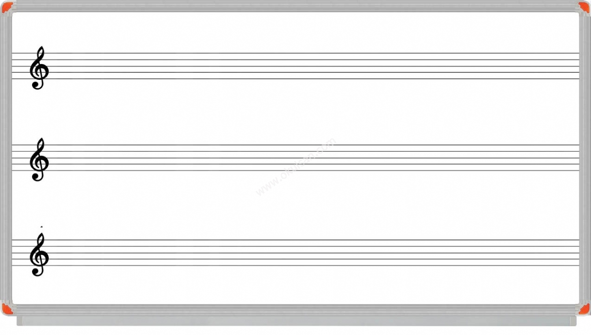 Müzik tahtası fiyaları Müzik çizgili yazı tahtaları ekonomik model  90x120 cm