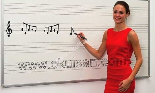 Müzik tahtası fiyaları Müzik çizgili yazı tahtaları ekonomik model  90x120 cm