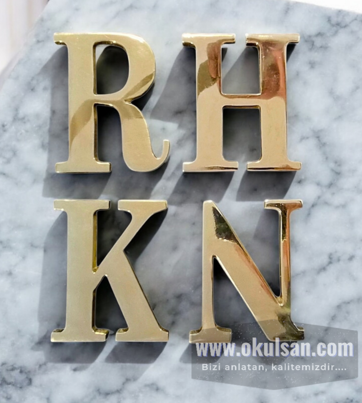 Pirin yaz harf, Apartman ve bina kap isimleri 25 cm ls