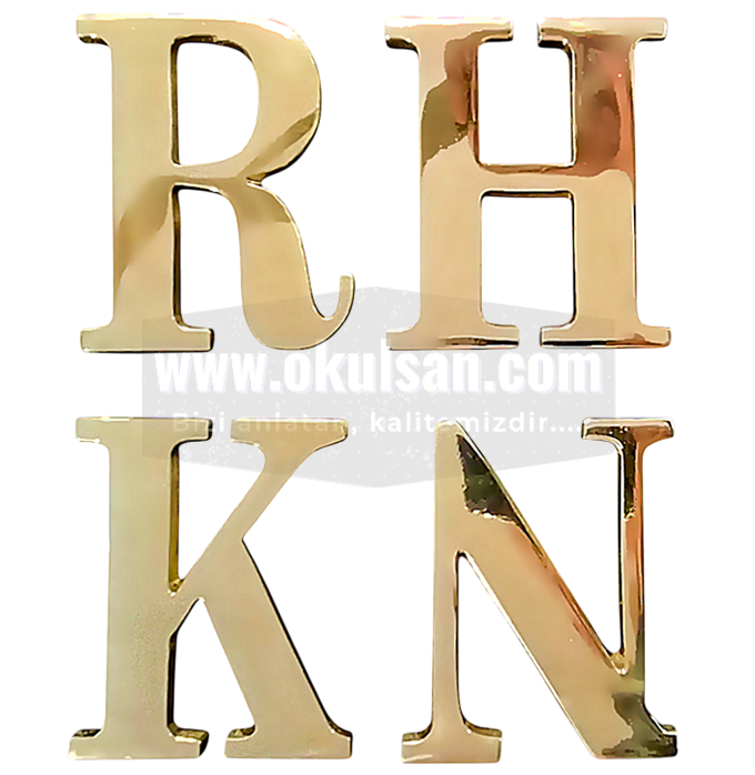 Pirin� d�k�m yaz�lar Pirin� harfler pirin� rakam 20 cm �l��s�