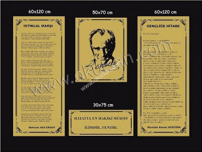 Atatürk Köşeleri pirinç görünümlü ekonomik kaplama model