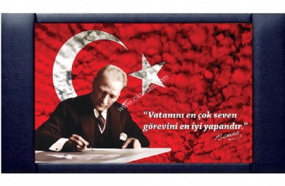 Atatürk Makam Arkalığı Panosu Fiyatı 70x110 cm