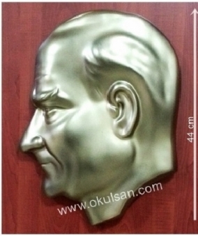 Atatürk maskı çeşitleri yan duran model 44 cm