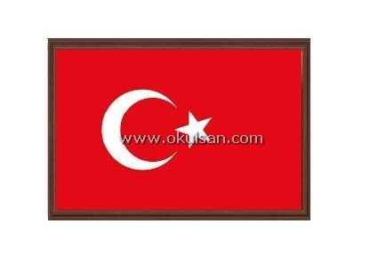 Çerçeveli Türk Bayrağı satışı ve imalatı, sınıflarda Türk Bayrağı 27x36 cm