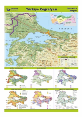 Marmara Blgesi Haritas 70x100cm