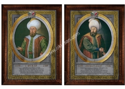 Osmanlı Padişahları seti Osmanlı padişahları resim ve hayatı 36 adet