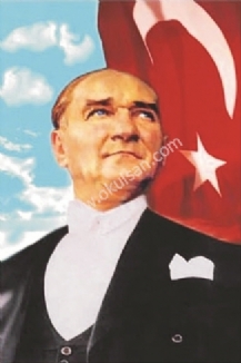 Atatürk posteri kumaş 8 nolu poster 2x3 metre