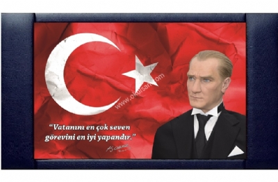 Atatürk Panoları Resim ve Yazılı büyük boy 110x200 cm