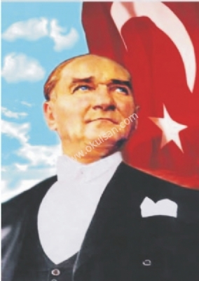 Atatürk posterleri imalatı 8 nolu poster 150x225 cm