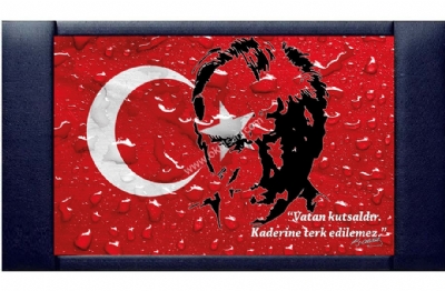 Atatürk portreleri fiyatları Makam Panoları imalatı 100x160 cm