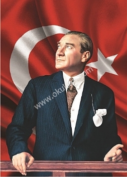 Atatürk posteri örnekleri 22 nolu poster 150x225 cm