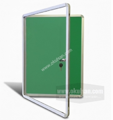 Apartman �lan Panosu Kilitli Model 50x70 cm