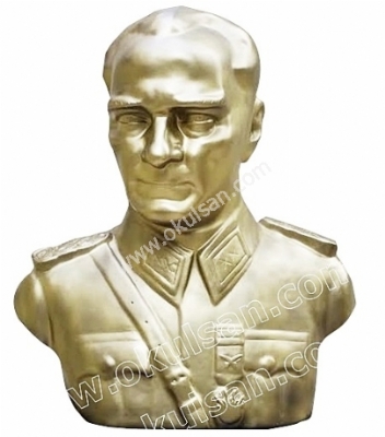 Askeri model Atatürk Büstü, Asker üniformalı Atatürk Büstü 85 cm