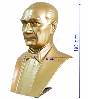 Atatürk Büstleri Büyük ölçü Atatürk Büst 80 cm polyester