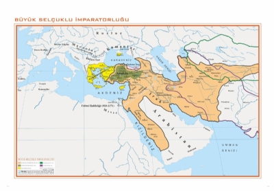 Byk Seluklu mparatorluu Haritas 70x100cm