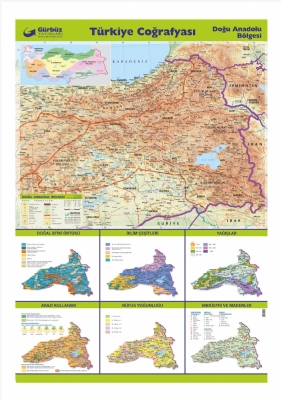 Doğu Anadolu Bölgesi Haritası 70x100cm