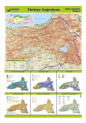 Dou Anadolu Blgesi Haritas 70x100cm