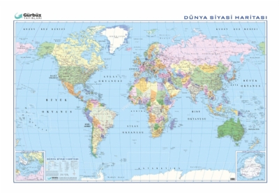 Dünya Siyasi Haritası 70x100cm