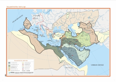 İslamiyet'in Yayılışı Haritası 70x100cm