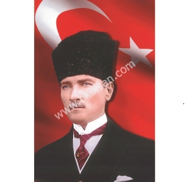 Atatürk Resimleri Bayrak Modeli Büyük Boy 6x9 metre