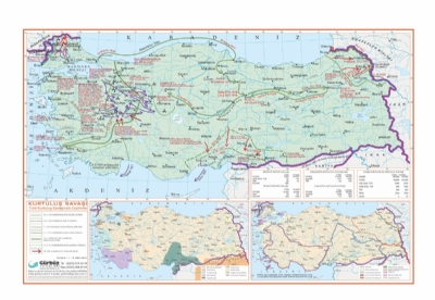 Kurtuluş Savaşı Haritası 70x100cm