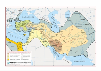 Med Ve Pers mparatorluu Haritas 70x100cm