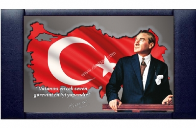 Trkiye ve Atatrk Makam Srtl Fiyat 85x140 cm