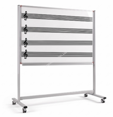 M�zik dersi tahtas� ayakl� dizekli profesyonel model 120x200 cm