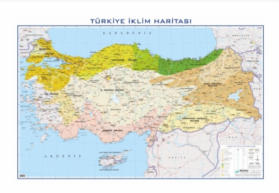Türkiye İklim Haritası 70x100cm