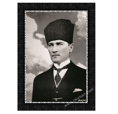 Siyah beyaz Atatürk resimleri çerçeveli satışı
