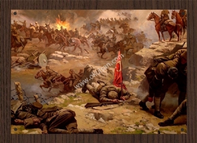 Kurtuluş Savaşı,Çanakkele Savaşı Panoramik resimleri 65x95 cm